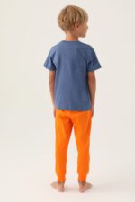 RP3366 طقم بيجاما قطن نصف كم للاولاد - الصورة 6