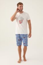 RP3415 كابلز طقم بيجاما للنساء قطن  قطعتين"POP CORN" - الصورة 2