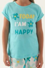 RP3394 طقم بيجاما قطن من كولكشن الام مع ابنتها بلون صيفي مميز - الصورة 10