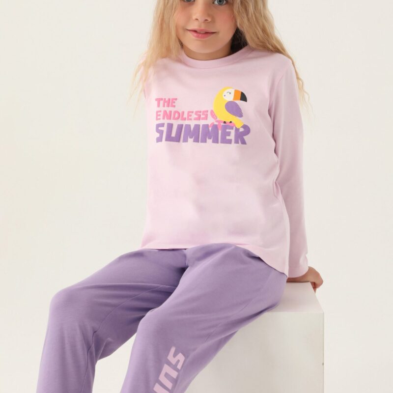 RP3401 طقم بيجاما للفتيات قطن قطعتين