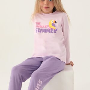 RP3401 طقم بيجاما للفتيات قطن قطعتين