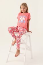 RP3410 من كولكشن الام مع ابنتها طقم بيجاما قطعتين قطن - الصورة 7