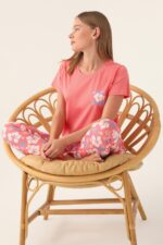 RP3410 من كولكشن الام مع ابنتها طقم بيجاما قطعتين قطن - الصورة 3