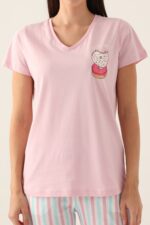 ⁦AR2888-S طقم بيجاما قطعتين قطن للنساء⁩ - الصورة ⁦2⁩