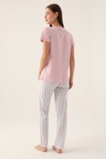 ⁦AR2888-S طقم بيجاما قطعتين قطن للنساء⁩ - الصورة ⁦4⁩