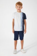 AR2512 من كولكشن الاب مع ابنه طقم شورت قطعتين قطن - الصورة 2