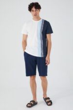 AR2512 من كولكشن الاب مع ابنه طقم شورت قطعتين قطن - الصورة 3