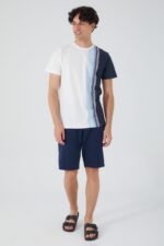 AR2512 من كولكشن الاب مع ابنه طقم شورت قطعتين قطن