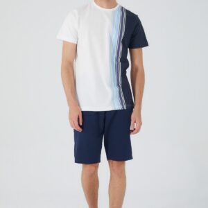 AR2512 من كولكشن الاب مع ابنه طقم شورت قطعتين قطن