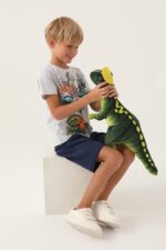 RP3364 طقم شورت للاولاد قطن قطعتين نصف كم ديناصور - الصورة 3