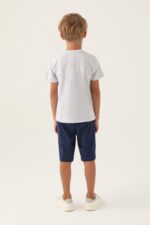 RP3364 طقم شورت للاولاد قطن قطعتين نصف كم ديناصور - الصورة 5