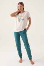 AR2872 من كولكشن العائلة طقم بيجاما قطعتين قطن - الصورة 6