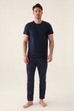 AR2996-S طقم بيجاما للرجال قطن قطعتين - الصورة 4