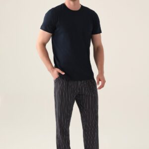 AR3012-S طقم بيجاما ثلاث قطع قطن للرجال بعلبة كرتون