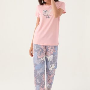 PC8799-S Pierre Cardin طقم بيجاما قطن الزبدة قطعتين