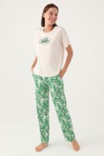 ⁦PC8804-S Pierre Cardin طقم بيتي قطن الزبدة مميز وانيق⁩ - الصورة ⁦4⁩