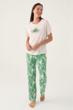 ⁦PC8804-S Pierre Cardin طقم بيتي قطن الزبدة مميز وانيق⁩ - الصورة ⁦3⁩