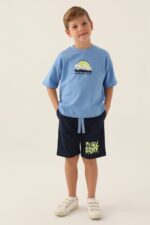 RP3348 تريننج شورت للاولاد قطن ثلاث خيوط