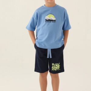 RP3348 تريننج شورت للاولاد قطن ثلاث خيوط