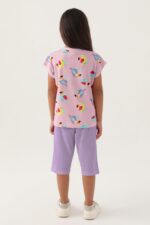 ⁦RP3400-2 طقم شورت طويل للفتيات قطن⁩ - الصورة ⁦2⁩