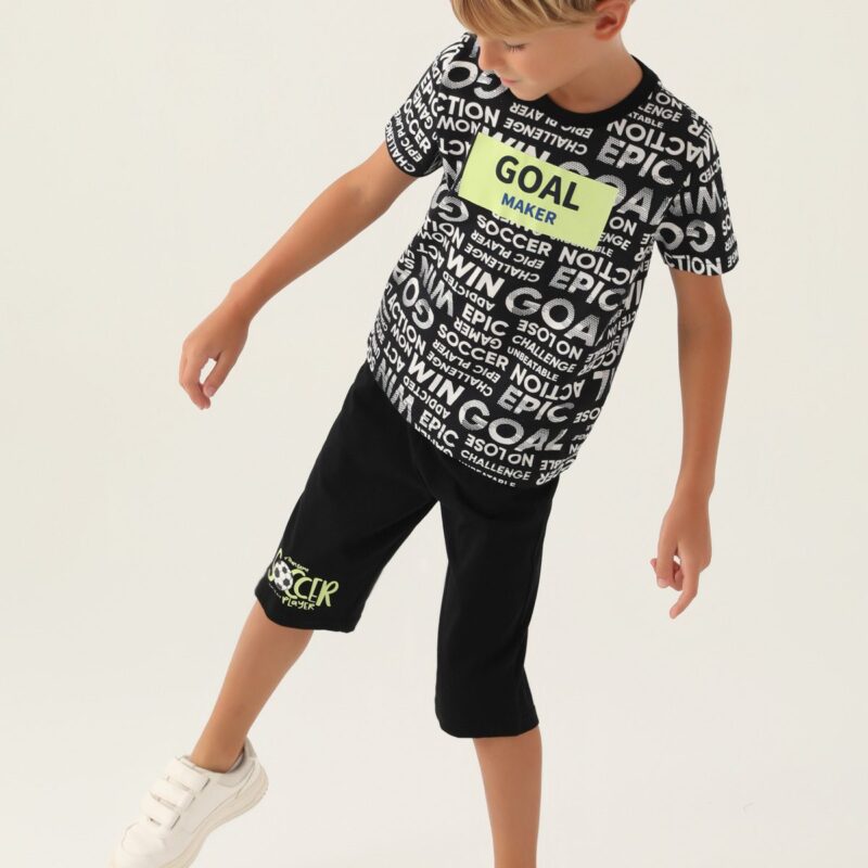 RP3343 طقم تريننج قطن قطعتين  برمودا