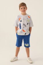 RP3355 طقم تريننج للاولاد قطن ثلاث خيوط فلو سايز