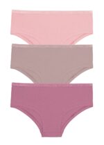 3P SUWEN ELASTIC SHORT  كلوت الاستيك قصير (ملون زهري)