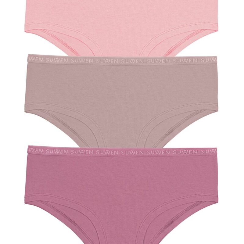 3P SUWEN ELASTIC SHORT  كلوت الاستيك قصير (ملون زهري)