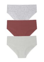 ST0040601 كلوت قطن داخلي خصر عالي عدد 3 قطع