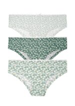 ST0046603 كلوت قطن داخلي  عدد 3 قطع (PRINTED GREEN)