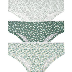 ST0046603 كلوت قطن داخلي  عدد 3 قطع (PRINTED GREEN)