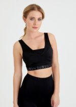 ST3930604 Cross Bralette BLACK حمالة صدر كروس رياضية