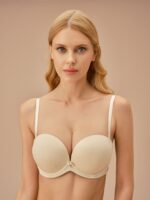 SW5920 Super Push-Up   Straples Bra SKIN حمالة صدر سوبر بوش اب باشرطة قابلة للازالة لون بيج
