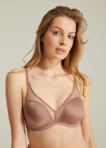 SW5975 Invisible Tulle Bra Cappuccino صدر قصة ليزر من دون سلك