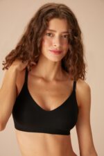 SW5985 Invisible Soft  Bra Black حمالة صدر من دون سلك قصة ليزر لون اسود