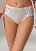 SW8360 Isabelle Slip سليب ايزابيل لون ابيض خصر عالي - الصورة 2