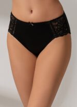 SW8360 Isabelle Slip سليب ايزابيل لون اسود خصر عالي - الصورة 2