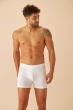 MEN SHORT BOXER بوكسر رجالي SW0006603 لون ابيض - الصورة 5