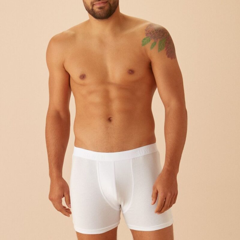 MEN SHORT BOXER بوكسر رجالي SW0006603 لون ابيض