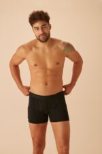 ⁦MEN SHORT BOXER بوكسر رجالي SW0006603 لون اسود⁩ - الصورة ⁦4⁩
