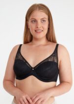 SW8455- Celine Control Bra Black حمالة صدر سيلين دانتيل لتصغير الصدر