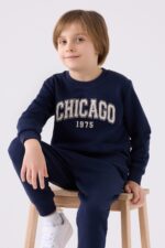 RP3417 تريننج للاولاد قطن ثلاث خيوط CHICAGO - الصورة 2