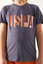 US1325 US POLO ASSN تريننج شورت للاولاد قطعتين قطن ماركة يو اس بولو الاصلية - الصورة 3