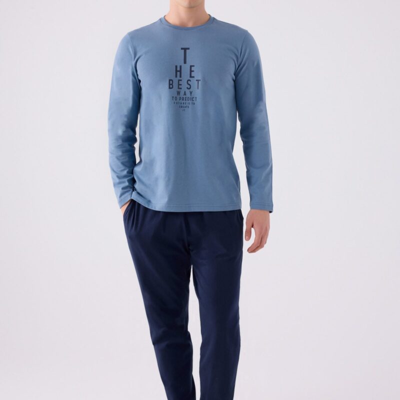 AR3142-S طقم بيجاما للرجال قطن قطعتين