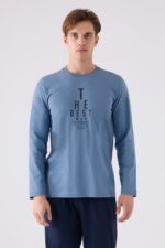 AR3142-S طقم بيجاما للرجال قطن قطعتين - الصورة 2