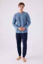 AR3142-S طقم بيجاما للرجال قطن قطعتين - الصورة 4