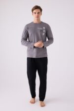 AR3144-S طقم بيجاما للرجال قطن قطعتين - الصورة 4