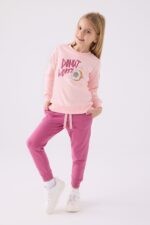 RP3469 Doughnuts تريننج للبنات مبطن ودافئ