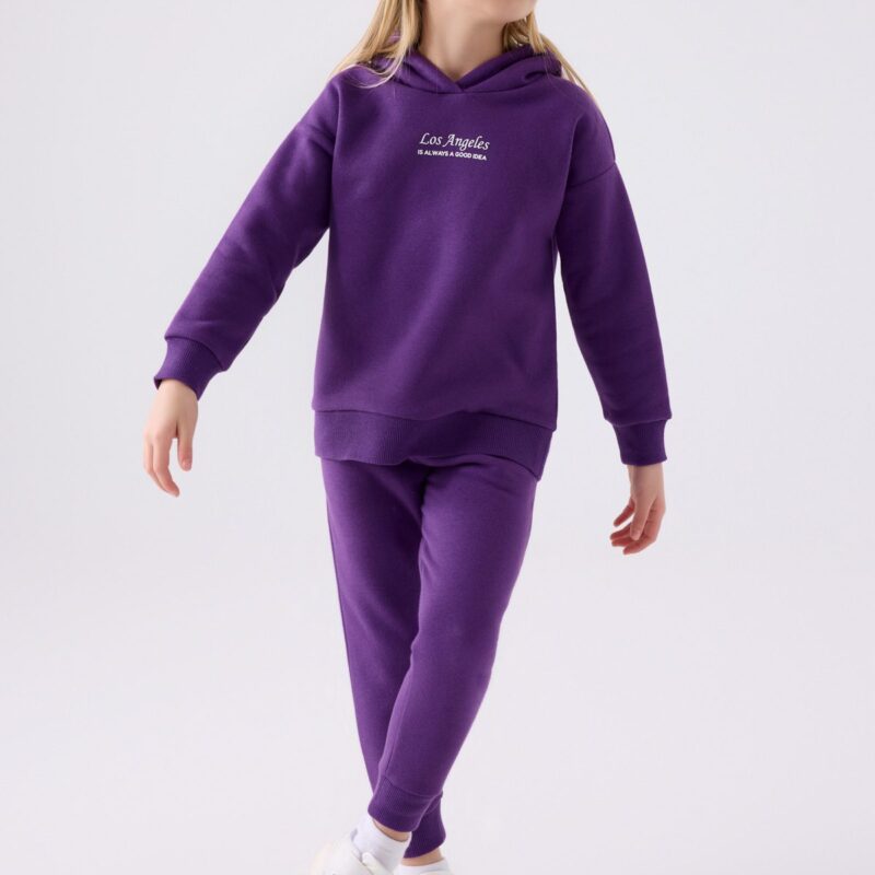 RP3500 تريننج للبنات قطن مع طاقية مبطن ودافئ لون بنفسجي