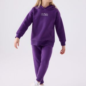 RP3500 تريننج للبنات قطن مع طاقية مبطن ودافئ لون بنفسجي